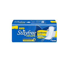 Stayfree Secure Cottony Soft Sanitary Pads (Regular Wings)